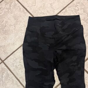 lululemon athletica Kids Black Camo Leggings